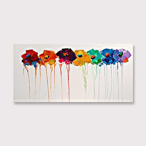 Oil Painting Hand Painted Horizontal Abstract Floral / Botanical Modern Rolled Canvas (No Frame)
Oil Painting Hand Painted Horizontal Abstract Floral / Botanical Modern Rolled Canvas (No Frame)