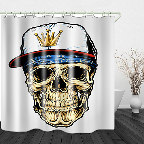 Stylish Skull Digital Print Waterproof Fabric Shower Curtain For Bathroom Home Decor Covered Bathtub Curtains Liner Includes With Hooks
Stylish Skull Digital Print Waterproof Fabric Shower Curtain For Bathroom Home Decor Covered Bathtub Curtains Liner Includes With Hooks