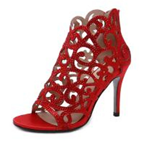 Women's Heels Pumps Peep Toe High Heel Sandals Basic Sexy Roman Shoes Daily Satin Rhinestone Solid Colored Black Light Red
Women's Heels Pumps Peep Toe High Heel Sandals Basic Sexy Roman Shoes Daily Satin Rhinestone Solid Colored Black Light Red