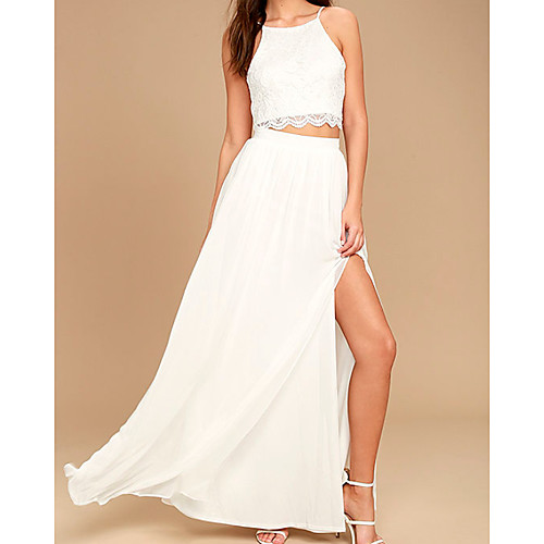 Two Piece Sexy Boho Holiday Party Wear Dress Spaghetti Strap Sleeveless Floor Length Chiffon Lace with Split 2021
Two Piece Sexy Boho Holiday Party Wear Dress Spaghetti Strap Sleeveless Floor Length Chiffon Lace with Split 2021