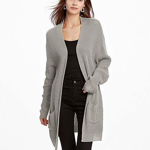 Women's Color Block Cardigan Cotton Long Sleeve Loose Sweater Cardigans Halter Neck Fall Black Blue Yellow
Women's Color Block Cardigan Cotton Long Sleeve Loose Sweater Cardigans Halter Neck Fall Black Blue Yellow