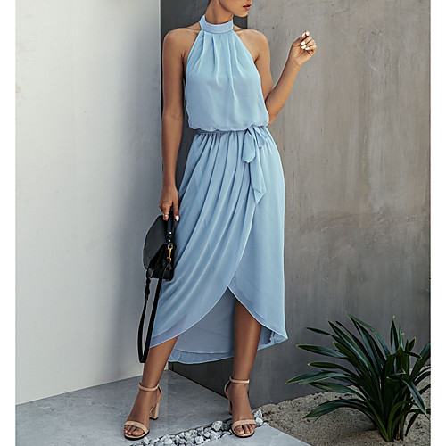 Women's A Line Dress Maxi long Dress Dusty Blue Light Blue Sleeveless Solid Color Print Summer Round Neck Hot Casual 2021 S M L XL XXL
Women's A Line Dress Maxi long Dress Dusty Blue Light Blue Sleeveless Solid Color Print Summer Round Neck Hot Casual 2021 S M L XL XXL