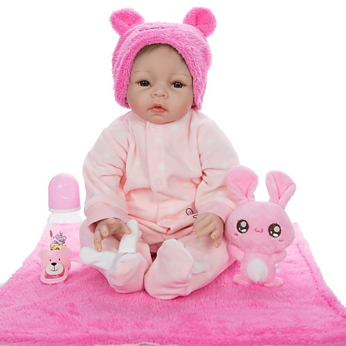KEIUMI 22 inch Reborn Doll Baby & Toddler Toy Reborn Toddler Doll Baby Girl Gift Cute Lovely Parent-Child Interaction Tipped and Sealed Nails Half Silicone and Cloth Body with Clothes and Accessories
KEIUMI 22 inch Reborn Doll Baby & Toddler Toy Reborn Toddler Doll Baby Girl Gift Cute Lovely Parent-Child Interaction Tipped and Sealed Nails Half Silicone and Cloth Body with Clothes and Accessories
