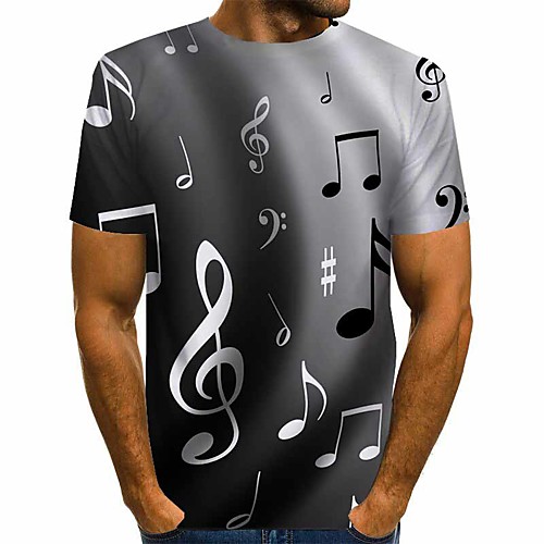 Men's T shirt Shirt Graphic Print Short Sleeve Daily Tops Basic Exaggerated Round Neck Blue Black
Men's T shirt Shirt Graphic Print Short Sleeve Daily Tops Basic Exaggerated Round Neck Blue Black