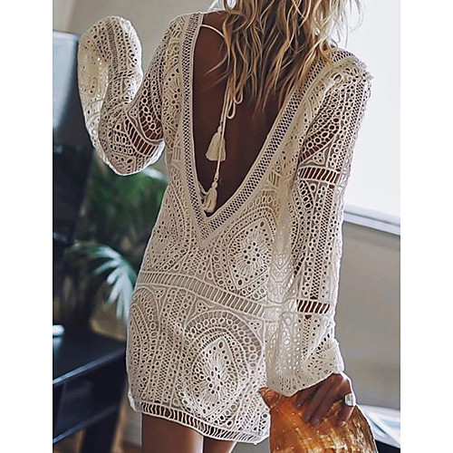 Women's Shift Dress Short Mini Dress Royal Blue White Black Red Light Blue Long Sleeve Solid Color Backless Lace Spring Summer Deep V Chic & Modern Hot Sexy Beach 2021 S M L XL XXL
Women's Shift Dress Short Mini Dress Royal Blue White Black Red Light Blue Long Sleeve Solid Color Backless Lace Spring Summer Deep V Chic & Modern Hot Sexy Beach 2021 S M L XL XXL
