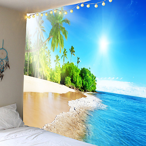Modern landscape series coconut palm beach sun tapestries wall hanging hanging cloth background cloth decorative cloth
Modern landscape series coconut palm beach sun tapestries wall hanging hanging cloth background cloth decorative cloth