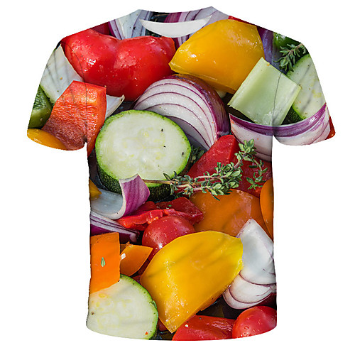 Men's T shirt Graphic Fruit Print Short Sleeve Daily Tops Streetwear Exaggerated Rainbow
Men's T shirt Graphic Fruit Print Short Sleeve Daily Tops Streetwear Exaggerated Rainbow