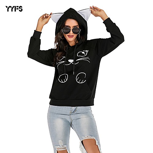 Women's Hoodie Pullover Solid Colored Character Daily Basic Hoodies Sweatshirts Loose Black
Women's Hoodie Pullover Solid Colored Character Daily Basic Hoodies Sweatshirts Loose Black