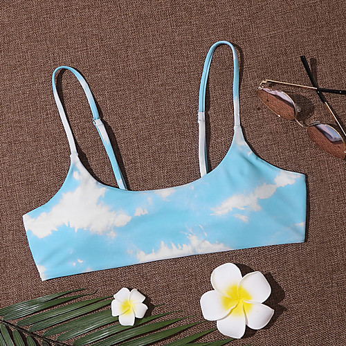 Women's Bikini Top Swimsuit Print Rainbow Light Blue Blue Purple Light Brown Lavender Swimwear Padded Bathing Suits
Women's Bikini Top Swimsuit Print Rainbow Light Blue Blue Purple Light Brown Lavender Swimwear Padded Bathing Suits
