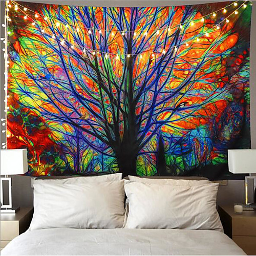 Colorful Tree Tapestry Wall Hanging Psychedelic Forest with Birds Wall Tapestry Bohemian Mandala Hippie Tapestry for Bedroom Living Room
Colorful Tree Tapestry Wall Hanging Psychedelic Forest with Birds Wall Tapestry Bohemian Mandala Hippie Tapestry for Bedroom Living Room