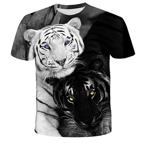 Men's T shirt Shirt Graphic Print Short Sleeve Daily Tops Streetwear Exaggerated Round Neck Black
Men's T shirt Shirt Graphic Print Short Sleeve Daily Tops Streetwear Exaggerated Round Neck Black