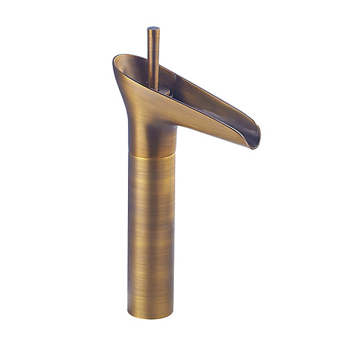 Antique Brass Bathroom Sink Faucet,Waterfall Single Handle One Hole Bath Taps with Hot and Cold Switch and Ceramic Valve
Antique Brass Bathroom Sink Faucet,Waterfall Single Handle One Hole Bath Taps with Hot and Cold Switch and Ceramic Valve