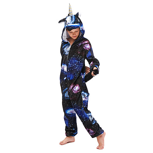 Kid's Kigurumi Pajamas Unicorn Flying Horse Onesie Pajamas Flannel Fabric Ink Blue Cosplay For Boys and Girls Animal Sleepwear Cartoon Festival / Holiday Costumes / Leotard / Onesie
Kid's Kigurumi Pajamas Unicorn Flying Horse Onesie Pajamas Flannel Fabric Ink Blue Cosplay For Boys and Girls Animal Sleepwear Cartoon Festival / Holiday Costumes / Leotard / Onesie