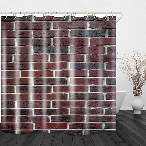Red Wall Digital Print Waterproof Fabric Shower Curtain For Bathroom Home Decor Covered Bathtub Curtains Liner Includes With Hooks
Red Wall Digital Print Waterproof Fabric Shower Curtain For Bathroom Home Decor Covered Bathtub Curtains Liner Includes With Hooks