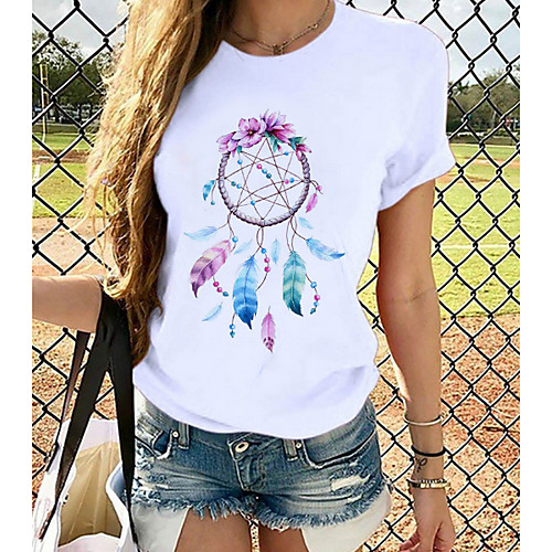 Women's T shirt Butterfly Graphic Prints Round Neck Tops Slim 100% Cotton Butterfly Blue Purple
Women's T shirt Butterfly Graphic Prints Round Neck Tops Slim 100% Cotton Butterfly Blue Purple