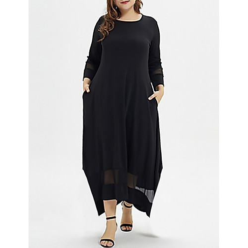 Women's Plus Size Dress A Line Dress Maxi long Dress Long Sleeve Solid Colored Casual Fall Summer Black XL XXL 3XL 4XL 5XL
Women's Plus Size Dress A Line Dress Maxi long Dress Long Sleeve Solid Colored Casual Fall Summer Black XL XXL 3XL 4XL 5XL