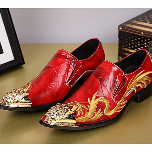 Men's Loafers & Slip-Ons Dress Shoes Daily Party & Evening Cowhide Handmade Red Summer
Men's Loafers & Slip-Ons Dress Shoes Daily Party & Evening Cowhide Handmade Red Summer