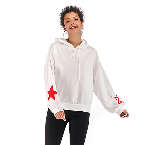 Women's Pullover Hoodie Sweatshirt Solid Colored V Neck Daily Basic Hoodies Sweatshirts Loose White Black
Women's Pullover Hoodie Sweatshirt Solid Colored V Neck Daily Basic Hoodies Sweatshirts Loose White Black