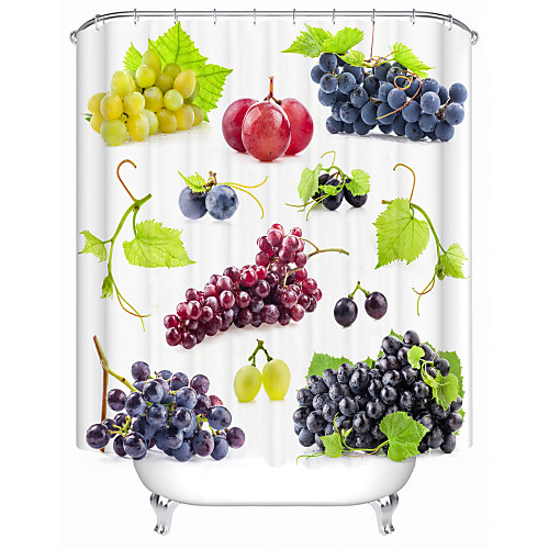 Fresh Grapes Digital Print Waterproof Fabric Shower Curtain For Bathroom Home Decor Covered Bathtub Curtains Liner Includes With Hooks
Fresh Grapes Digital Print Waterproof Fabric Shower Curtain For Bathroom Home Decor Covered Bathtub Curtains Liner Includes With Hooks