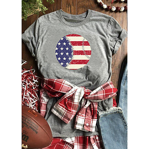 Women's T shirt Graphic Text Graphic Prints Print Round Neck Basic Tops 100% Cotton White Purple Red
Women's T shirt Graphic Text Graphic Prints Print Round Neck Basic Tops 100% Cotton White Purple Red