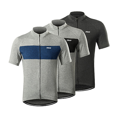 21Grams Men's Short Sleeve Cycling Jersey Summer Polyester Black Blue Grey Patchwork Solid Color Bike Jersey Top Mountain Bike MTB Road Bike Cycling Quick Dry Breathable Reflective Strips Sports
21Grams Men's Short Sleeve Cycling Jersey Summer Polyester Black Blue Grey Patchwork Solid Color Bike Jersey Top Mountain Bike MTB Road Bike Cycling Quick Dry Breathable Reflective Strips Sports