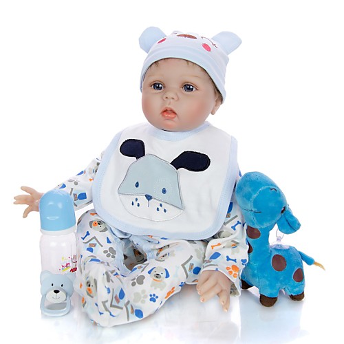 KEIUMI 22 inch Reborn Doll Baby & Toddler Toy Reborn Toddler Doll Baby Boy Gift Cute Lovely Parent-Child Interaction Tipped and Sealed Nails Half Silicone and Cloth Body with Clothes and Accessories
KEIUMI 22 inch Reborn Doll Baby & Toddler Toy Reborn Toddler Doll Baby Boy Gift Cute Lovely Parent-Child Interaction Tipped and Sealed Nails Half Silicone and Cloth Body with Clothes and Accessories