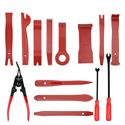 19pcs Car Auto Trim Removal Tool Pry Kit Car Panel Tool Radio Removal Tool Kit Auto Clip Pliers Fastener Remover Pry Tool Kit Car Upholstery Repair Tools with Storage Bag
19pcs Car Auto Trim Removal Tool Pry Kit Car Panel Tool Radio Removal Tool Kit Auto Clip Pliers Fastener Remover Pry Tool Kit Car Upholstery Repair Tools with Storage Bag