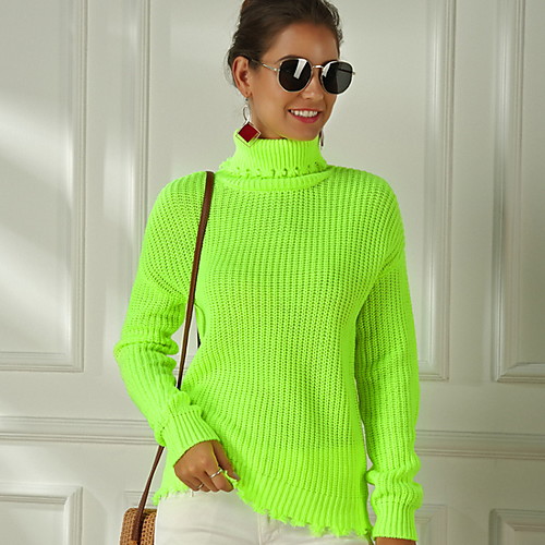 Women's Solid Colored Pullover Cotton Long Sleeve Sweater Cardigans Turtleneck Fall Blushing Pink Green
Women's Solid Colored Pullover Cotton Long Sleeve Sweater Cardigans Turtleneck Fall Blushing Pink Green