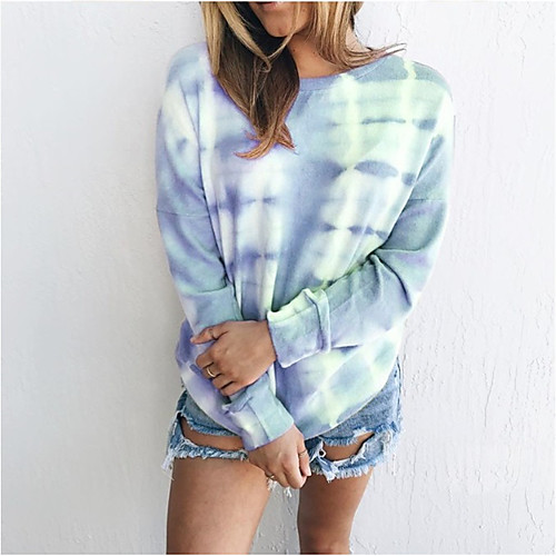 Women's Pullover Sweatshirt Tie Dye Daily Other Prints Casual Hoodies Sweatshirts Loose Oversized Blue Purple Gray
Women's Pullover Sweatshirt Tie Dye Daily Other Prints Casual Hoodies Sweatshirts Loose Oversized Blue Purple Gray