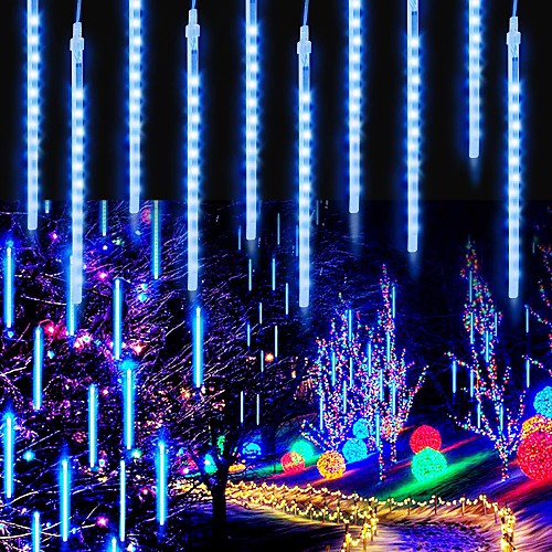 Meteor Shower Rain Lights 12inch 8 Tubes 96 LED RGB Christmas Snow Falling Icicle LED String Lights Cascading Lighting for Wedding Garden Trees Décor
Meteor Shower Rain Lights 12inch 8 Tubes 96 LED RGB Christmas Snow Falling Icicle LED String Lights Cascading Lighting for Wedding Garden Trees Décor