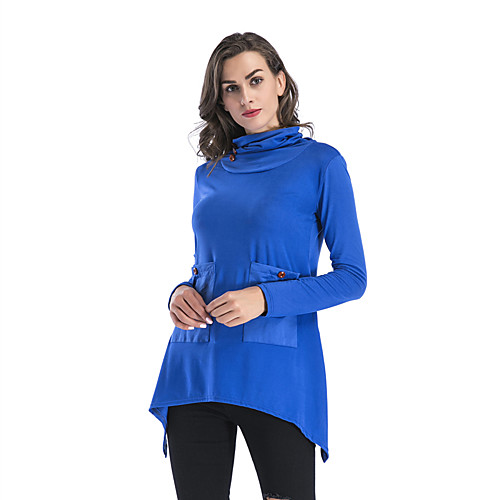 Women's Blouse Shirt Solid Colored Long Sleeve Patchwork Button Cowl Neck Basic Tops Black Blue Wine
Women's Blouse Shirt Solid Colored Long Sleeve Patchwork Button Cowl Neck Basic Tops Black Blue Wine