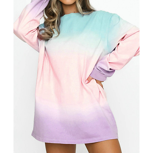 Women's Shift Dress Knee Length Dress Rainbow Long Sleeve Print Print Summer Round Neck Hot Casual Loose 2021 S M L XL
Women's Shift Dress Knee Length Dress Rainbow Long Sleeve Print Print Summer Round Neck Hot Casual Loose 2021 S M L XL