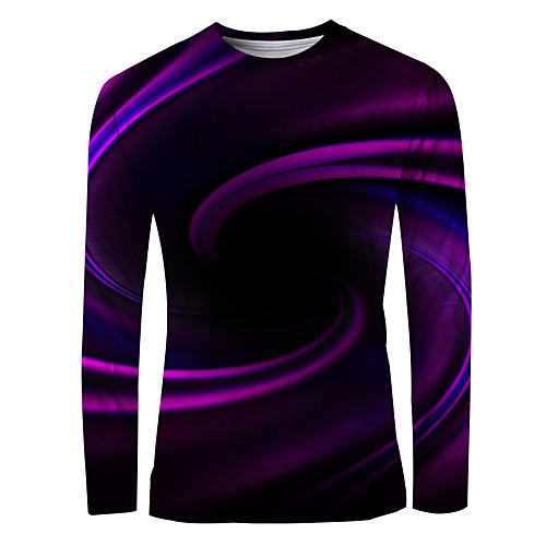 Men's T shirt 3D Print Graphic Optical Illusion Long Sleeve Daily Tops Basic Elegant Black 
Men's T shirt 3D Print Graphic Optical Illusion Long Sleeve Daily Tops Basic Elegant Black