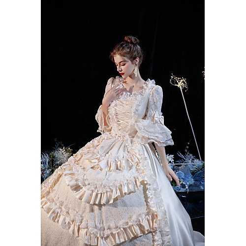 Princess Shakespeare Maria Antonietta Gothic Rococo Vintage Inspired Medieval Vacation Dress Dress Party Costume Masquerade Prom Dress Women's Costume Champagne Vintage Cosplay Party Masquerade
Princess Shakespeare Maria Antonietta Gothic Rococo Vintage Inspired Medieval Vacation Dress Dress Party Costume Masquerade Prom Dress Women's Costume Champagne Vintage Cosplay Party Masquerade