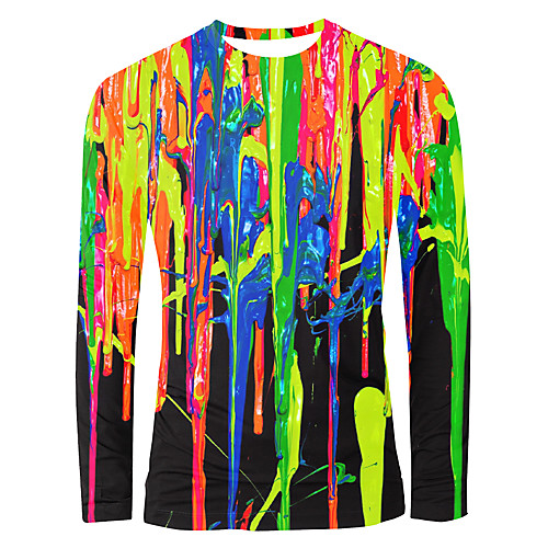 Men's T shirt Rainbow Graphic Print Long Sleeve Daily Tops Basic Elegant Rainbow
Men's T shirt Rainbow Graphic Print Long Sleeve Daily Tops Basic Elegant Rainbow