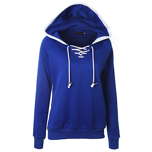 Women's Hoodie Pullover Blue Crossover Hoodie Cotton Color Block Cute Sport Athleisure Hoodie Top Long Sleeve Warm Soft Comfortable Everyday Use Exercising General Use / Winter
Women's Hoodie Pullover Blue Crossover Hoodie Cotton Color Block Cute Sport Athleisure Hoodie Top Long Sleeve Warm Soft Comfortable Everyday Use Exercising General Use / Winter