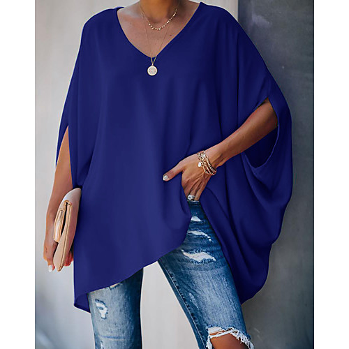 Women's Blouse Shirt Plain Long Sleeve Print Round Neck Tops Streetwear Basic Top White Black Blue
Women's Blouse Shirt Plain Long Sleeve Print Round Neck Tops Streetwear Basic Top White Black Blue