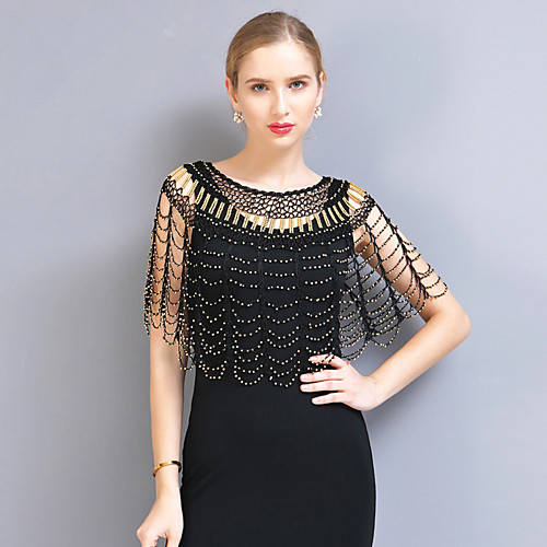 The Great Gatsby Vintage 1920s Party Costume Masquerade Women's Sequins Tassel Fringe Costume BlackGolden / BlackSliver / Silver Vintage Cosplay Party Homecoming Prom / Shawl / Shawl
The Great Gatsby Vintage 1920s Party Costume Masquerade Women's Sequins Tassel Fringe Costume BlackGolden / BlackSliver / Silver Vintage Cosplay Party Homecoming Prom / Shawl / Shawl
