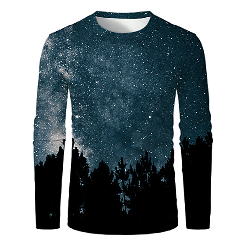 Men's T shirt Galaxy Graphic Print Long Sleeve Daily Tops Basic Blue Purple Yellow
Men's T shirt Galaxy Graphic Print Long Sleeve Daily Tops Basic Blue Purple Yellow