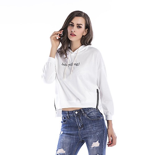 Women's Plus Size Cropped Hoddie Graphic Text Letter Daily Basic Hoodies Sweatshirts Loose White
Women's Plus Size Cropped Hoddie Graphic Text Letter Daily Basic Hoodies Sweatshirts Loose White