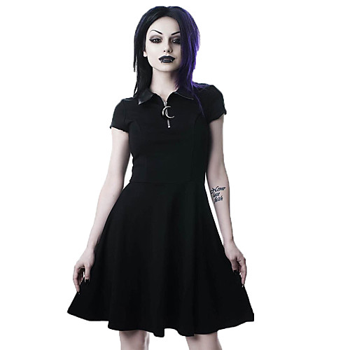 Goth Girl Lisa Gothic Goth Subculture Vacation Dress Dress Prom Dress Women's Costume Black Vintage Cosplay Party Club Bar
Goth Girl Lisa Gothic Goth Subculture Vacation Dress Dress Prom Dress Women's Costume Black Vintage Cosplay Party Club Bar