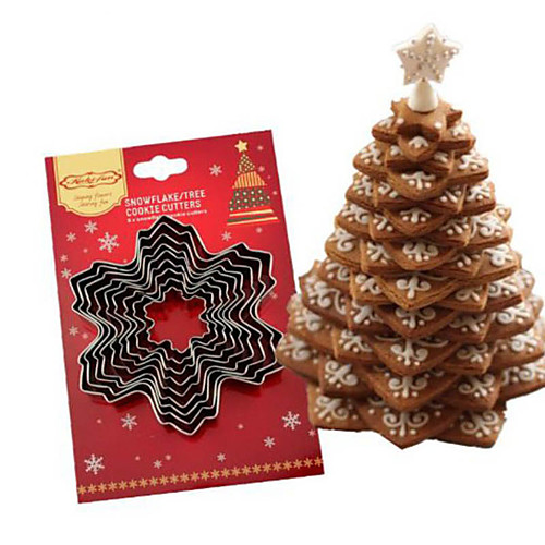 5/9pcs Christmas Cookie Cutter Tools Aluminium Alloy Snowflake Shaped Holiday Biscuit Mold Kitchen Cake Decorating Tool
5/9pcs Christmas Cookie Cutter Tools Aluminium Alloy Snowflake Shaped Holiday Biscuit Mold Kitchen Cake Decorating Tool