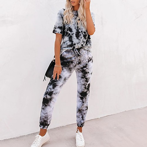 Women's Basic Tie Dye Two Piece Set Tracksuit Set Pant Loungewear Jogger Pants Drawstring Tops
Women's Basic Tie Dye Two Piece Set Tracksuit Set Pant Loungewear Jogger Pants Drawstring Tops