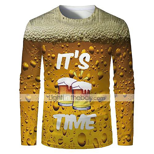 Men's T shirt 3D Print Graphic Plus Size Print Long Sleeve Daily Tops Basic Yellow
Men's T shirt 3D Print Graphic Plus Size Print Long Sleeve Daily Tops Basic Yellow