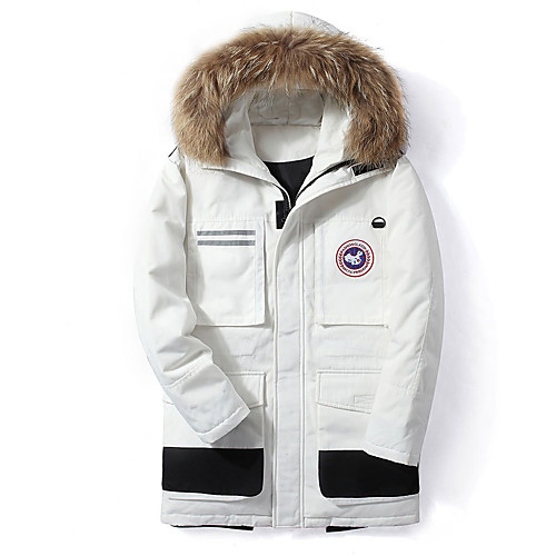 Men's Down Coat Regular Fit Jacket Solid Colored Rainbow White / Plus Size / White Duck Down / Plus Size
Men's Down Coat Regular Fit Jacket Solid Colored Rainbow White / Plus Size / White Duck Down / Plus Size