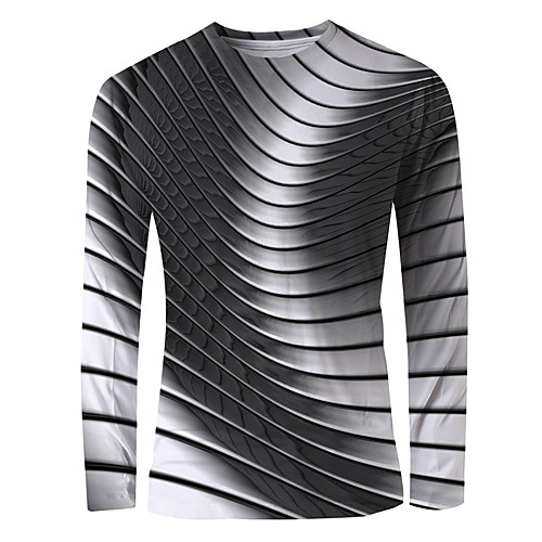 Men's T shirt Shirt Graphic Long Sleeve Daily Tops Basic Elegant Round Neck Silver
Men's T shirt Shirt Graphic Long Sleeve Daily Tops Basic Elegant Round Neck Silver