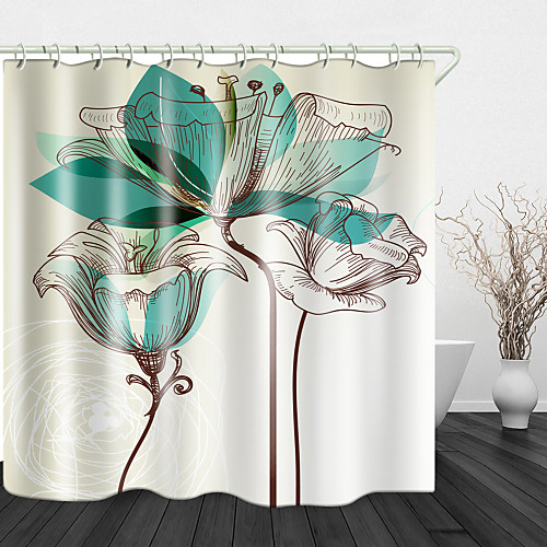 Creative Line Flowers Digital Print Waterproof Fabric Shower Curtain For Bathroom Home Decor Covered Bathtub Curtains Liner Includes With Hooks
Creative Line Flowers Digital Print Waterproof Fabric Shower Curtain For Bathroom Home Decor Covered Bathtub Curtains Liner Includes With Hooks