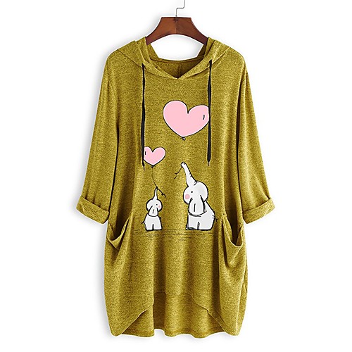Women's Pullover Hoodie Sweatshirt Animal Front Pocket Daily Other Prints Basic Hoodies Sweatshirts Loose Oversized Long Blue Yellow Blushing Pink
Women's Pullover Hoodie Sweatshirt Animal Front Pocket Daily Other Prints Basic Hoodies Sweatshirts Loose Oversized Long Blue Yellow Blushing Pink