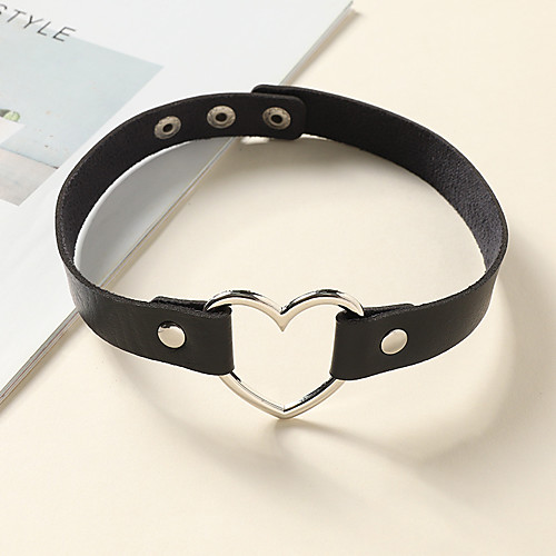 Women's Choker Necklace Necklace Classic Heart Fashion Classic Holiday Punk PU Leather Alloy Black 41.1 cm Necklace Jewelry 1pc For Anniversary Party Evening Street Beach Festival
Women's Choker Necklace Necklace Classic Heart Fashion Classic Holiday Punk PU Leather Alloy Black 41.1 cm Necklace Jewelry 1pc For Anniversary Party Evening Street Beach Festival