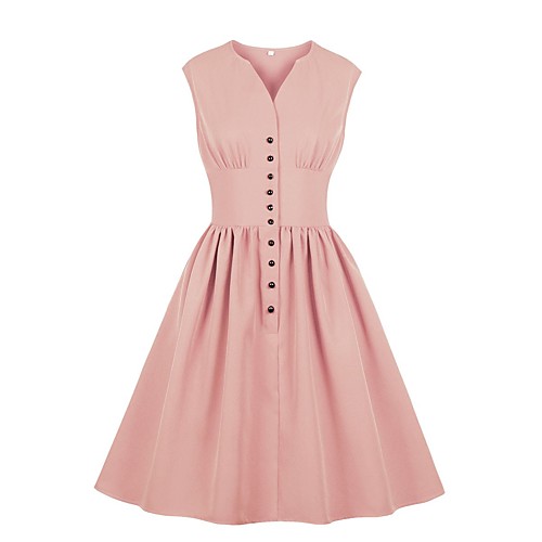 Women's Swing Dress Knee Length Dress Blue Yellow Blushing Pink Orange Red Light Blue Sleeveless Solid Color Print Summer V Neck Hot Elegant 2021 S M L XL XXL 3XL 4XL
Women's Swing Dress Knee Length Dress Blue Yellow Blushing Pink Orange Red Light Blue Sleeveless Solid Color Print Summer V Neck Hot Elegant 2021 S M L XL XXL 3XL 4XL